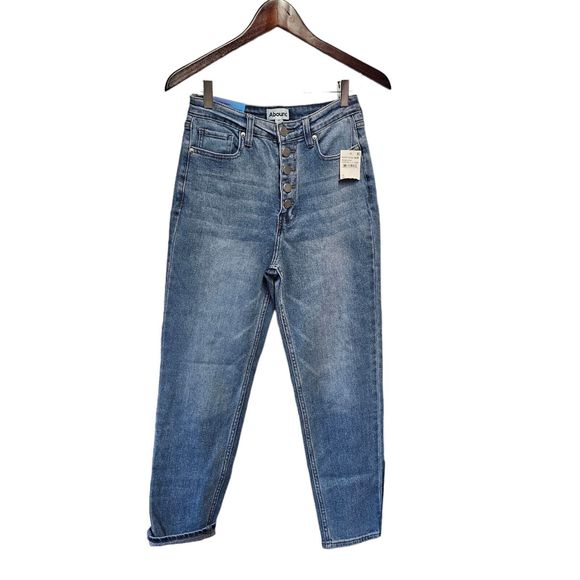 ABOUND High Rise Jean Size 25 Button Fly MOM JEAN Nordstrom Rack - Picture 3 of 7